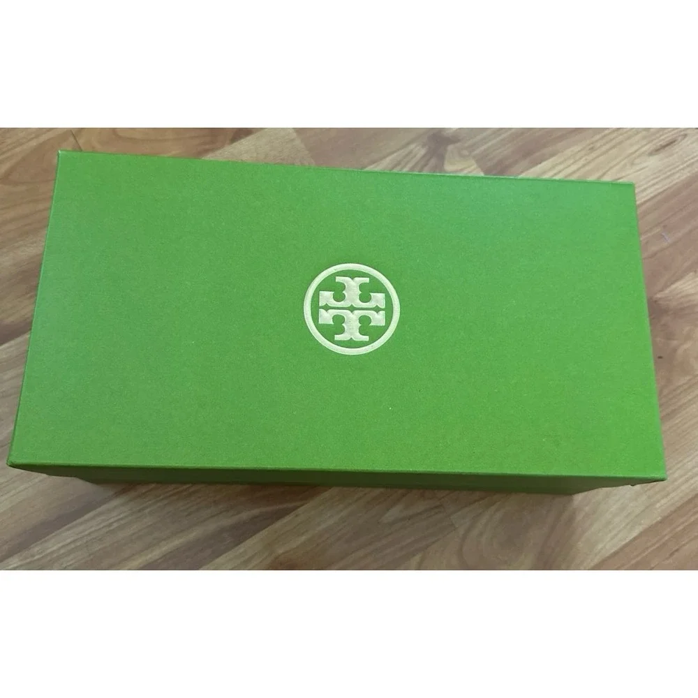 Tory Burch Green Gift Box with Tissue Paper